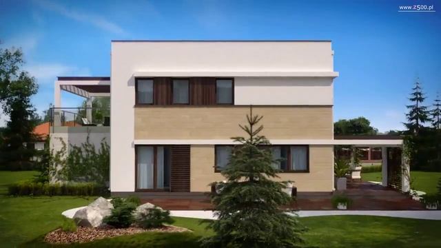 Трёхмерная панорамная визуализация проекта дома Zx63 смотреть онлайн