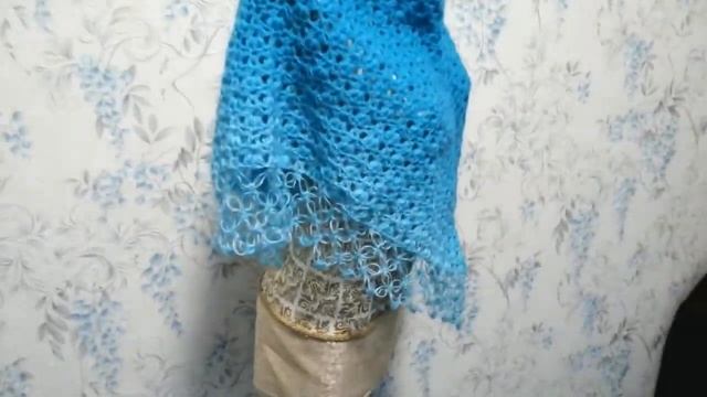 Красивая шаль крючком, ШИКАРНЫЙ УЗОР ДЛЯ ШАЛИ, МИНИ-БАКТУС КРЮЧКОМ. смотреть онлайн