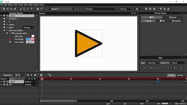 Logo Revel Outline Animation with Free and Open Source enve 2D смотреть онлайн