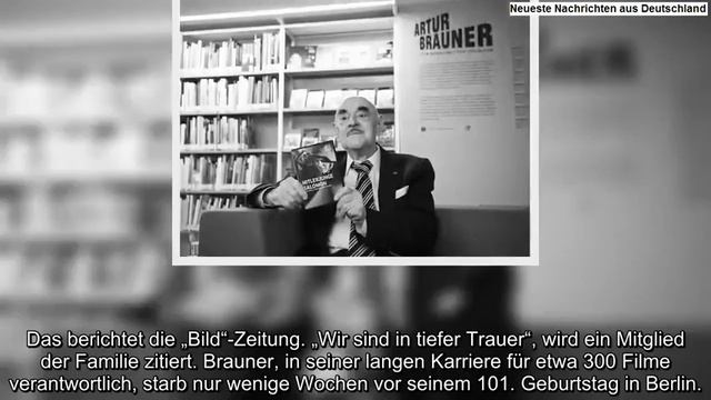 Legendärer Filmproduzent Artur Brauner stirbt im Alter von 100 Jahren смотреть онлайн