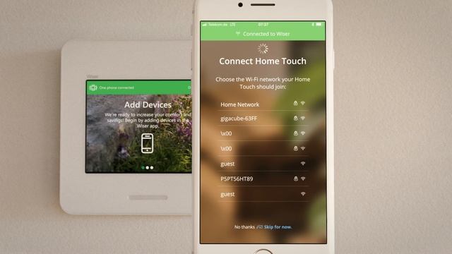 How To Set Up Home Touch Wall Mount to Your Phone Using the Wiser App | Schneider Electric смотреть онлайн