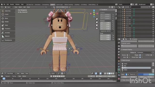 How to use woman rig in blender 2.8 || Roblox Blender Tutorial смотреть онлайн
