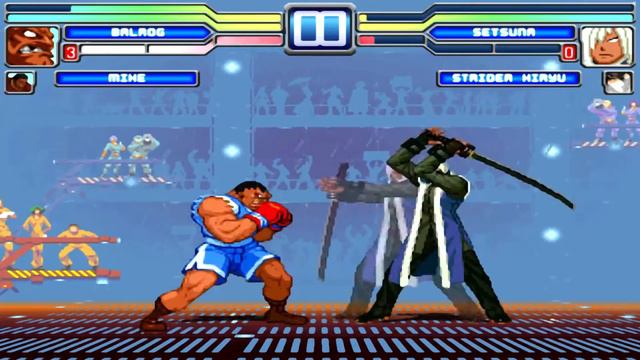 MUGEN Tag Team Arcade Gameplay - Balrog & Mike from Street Fighter смотреть онлайн