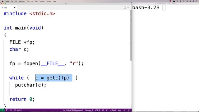 Program That Prints Its Own Source Code | C Programming Example смотреть онлайн