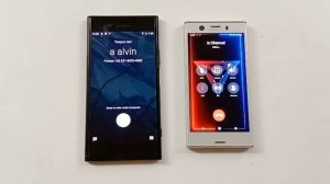 SONY XZ1 compact out going call sony xz1 incoming call
