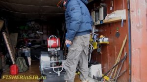 Как закрепить ледобур на мотобуксировщике, снегоходе…