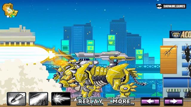 Dino Robot Corps - Cartyranno & 19 Dinosaurs - Full Game Play смотреть онлайн