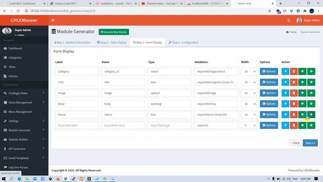 Laravel admin easy make website full tutorial step by step #05 Khmer | Code168.IT смотреть онлайн