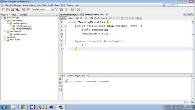 Java Tutorial for Beginners - 2 - Variables and Types смотреть онлайн