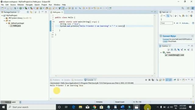 How To Create First Java Program | ECLIPSE | CMD | Command Prompt | Note Pad смотреть онлайн