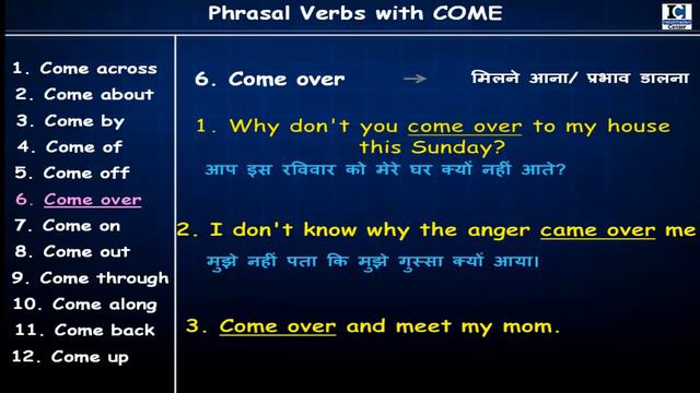All Phrasal verbs with COME | Come से जुड़े सारे Phrasal Verbs | Daily Use Phrasal Verbs | 2019 смотреть онлайн