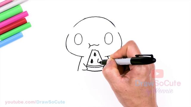 How to Draw Cinnamoroll Eating Watermelon | Sanrio смотреть онлайн