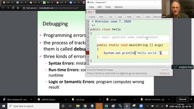 As1 - 2. Error Messages