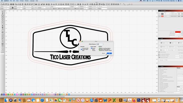 Creating a stitching line for leather patches using Lightburn смотреть онлайн