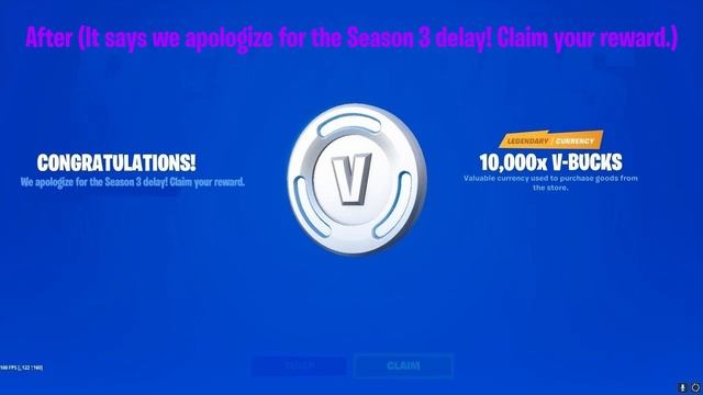 Claim Your *FREE 10,000 V-BUCKS* From Epic Games! (Season 3 Delay Apology) смотреть онлайн