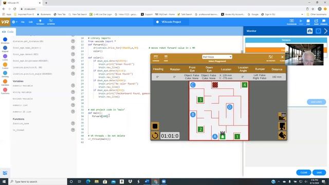 VEX VR Wall Maze in Python смотреть онлайн