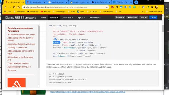 Django Rest Framework Example App from docs #9 смотреть онлайн