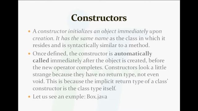 Constructors and Visibility Modifiers смотреть онлайн