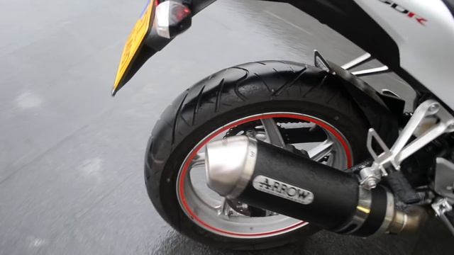 HONDA CBR 250 R 2012 ARROW FULL EXHAUST + OTHER PARTS (ENGINE ON WITHOUT DB-KILLER) смотреть онлайн