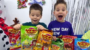 ЧЕЛЛЕНДЖ  ПРОБУЮ ЧИПСЫ А4 и КУКУРУЗНЫЕ ПАЛОЧКИ ! LAVA LAVA