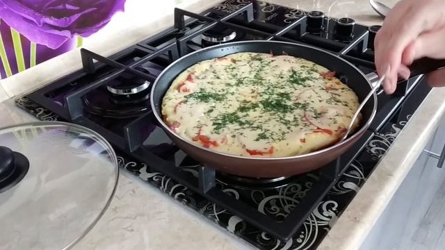 ПИЦЦА на сковороде за 5 минут / Быстрый рецепт пиццы без выпечки смотреть онлайн