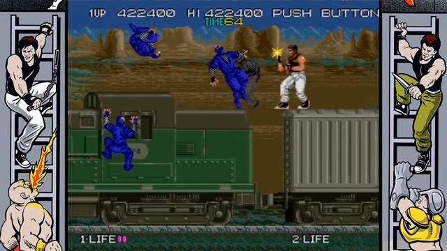 Bad Dudes vs Dragon Ninja Arcade Full Game Playthrough смотреть онлайн