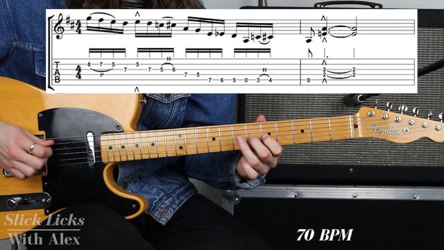 Albert Lee Style Lick - With TAB PDF - Slick Licks With Alex смотреть онлайн