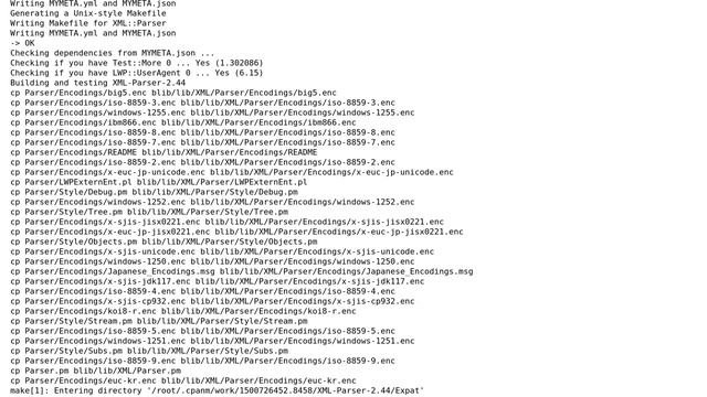Installing XML::Parser, but it dies due to Expat dependency смотреть онлайн