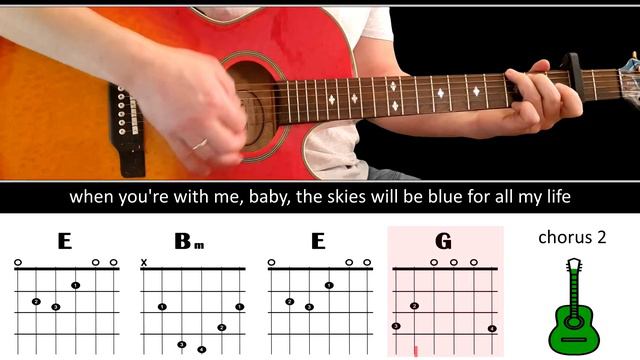 Easy play along series - HAPPY TOGETHER - Acoustic guitar lesson (chords & lyrics) - The Turtles смотреть онлайн