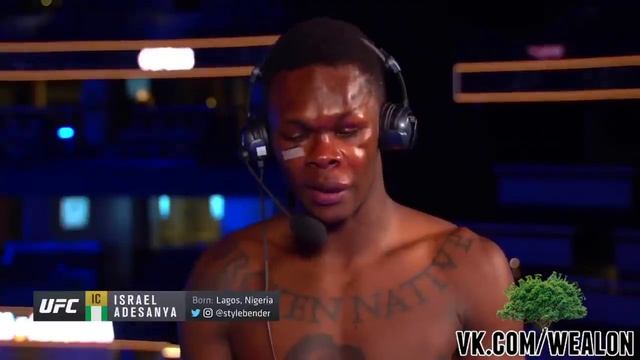 Исраэль Адесанья после боя с Келвином Гастелумом смотреть онлайн