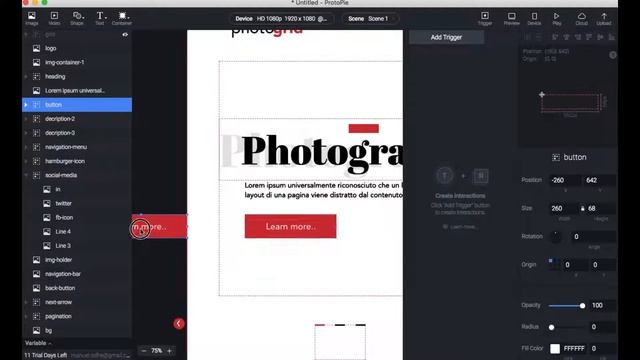 Adobe XD & Protopie UI/UX Website Design | Photogrid (Timelapse) смотреть онлайн
