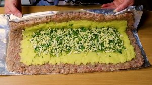 Рулет из мясного фарша.