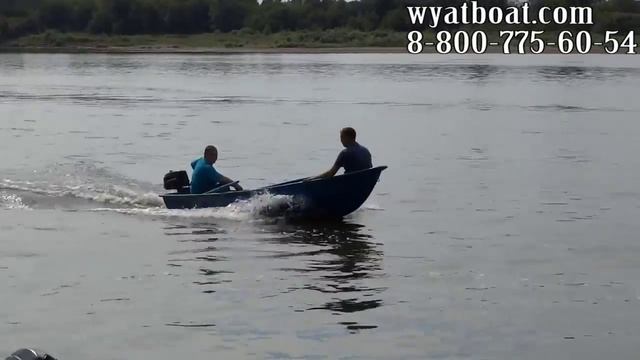 Стеклопластиковая лодка Голавль с мотором 5 л.с. смотреть онлайн
