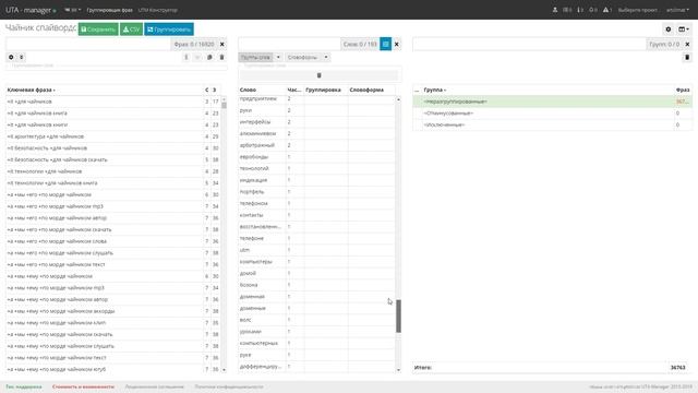 №4 Как добавлять свои списки минус-слов и другие в UTA manager, при чистке семантического ядра смотреть онлайн