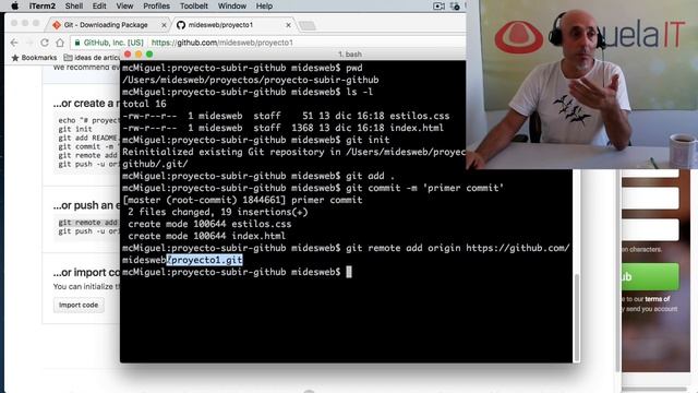 Git: Subir un proyecto a Github смотреть онлайн