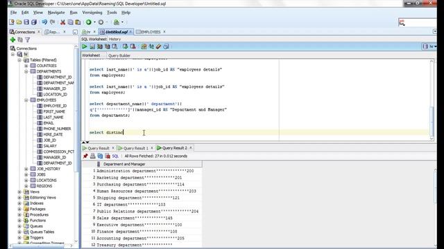 Oracle SQL Video Tutorial 6: DISTINCT keyword смотреть онлайн