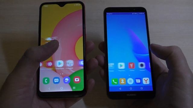 SAMSUNG A01 vs HUAWEI Y5 Lite Incoming Call смотреть онлайн