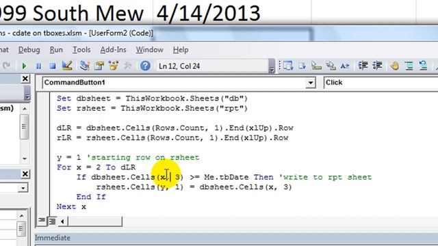Excel VBA Tips n Tricks #25 Comparing TextBox Dates in Worksheet Loop User Q n A смотреть онлайн