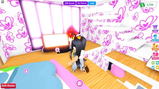 Super PINK BUTTERFLY Castle ? ADOPT ME ROBLOX Tour Build смотреть онлайн