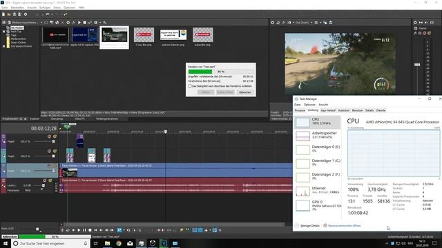 AMD Athlon X4 845 \ GT 1030 GDDR5 \ CINEBENCH \ Vegas Pro \ Cinema 4D смотреть онлайн