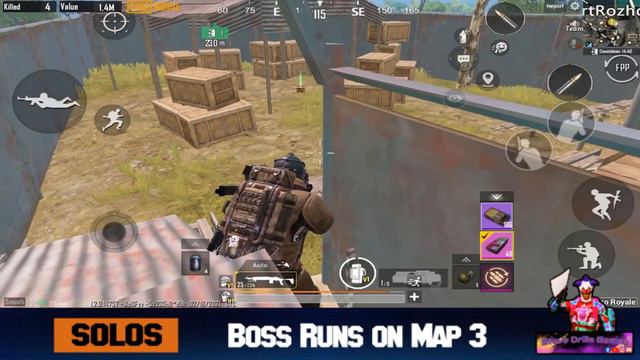 Boss Runs - Solos - Radiation Map - PUBG Mobile - Metro Royal смотреть онлайн