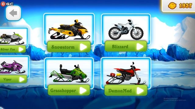 Winter Sports Game Risky Road Snowmobile Race / Tiny Lab Games / Android Gameplay FHD #2 смотреть онлайн