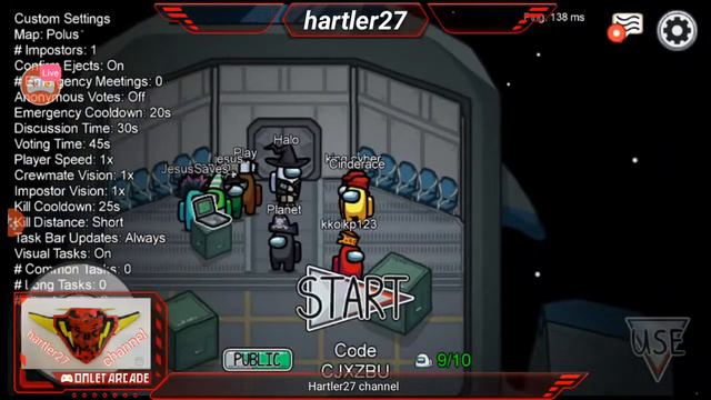 how to play the new prison mob on among us with hartler27 смотреть онлайн