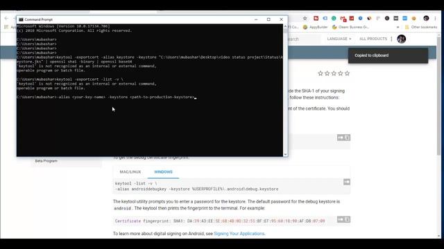How to Generating a Development Key Hash for facebook or for firebase смотреть онлайн