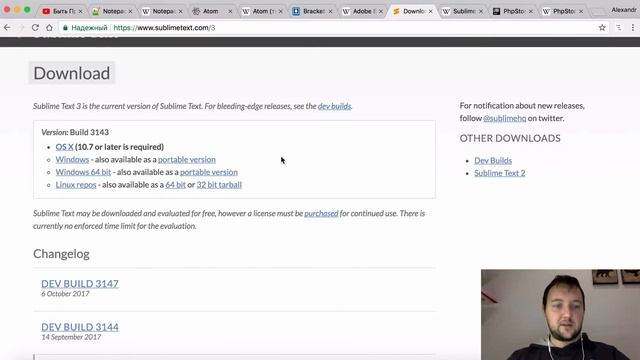 Топ 5 редакторов кода для Веб Разработчика. PHPStorm, Atom, Sublime Text, Brackets, Notepad++ смотреть онлайн