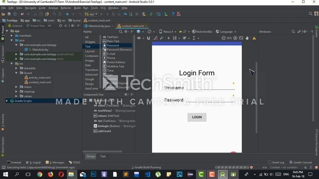 Create Simple Login In Android Studio 2018 Tutorials смотреть онлайн