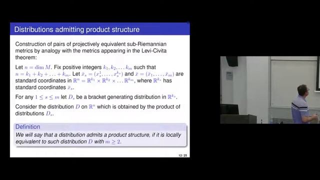 Igor Zelenko   Projective And Affine Equivalence Of Sub Riemannian Metrics
