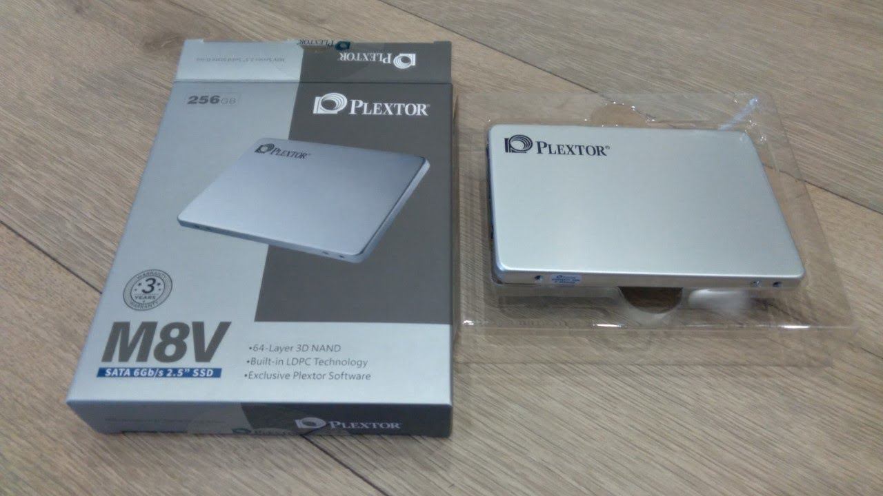 Обзор внешнего вида SSD накопителя Plextor M8V 256 Gb смотреть онлайн
