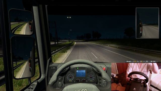 Euro Truck Simulator 2 Multiplayer. Стрим с рулем Logitech G27 Racing Wheel смотреть онлайн