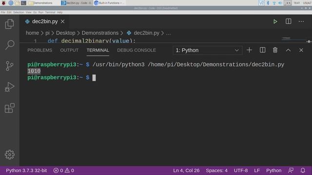 4-8 ЦАП - Написание функции decimal2binary смотреть онлайн